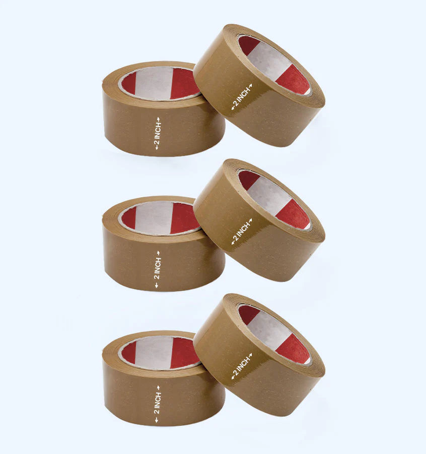 Brown Tapes For Packaging -2 Inches X 65 Meters(Pack Of 6)