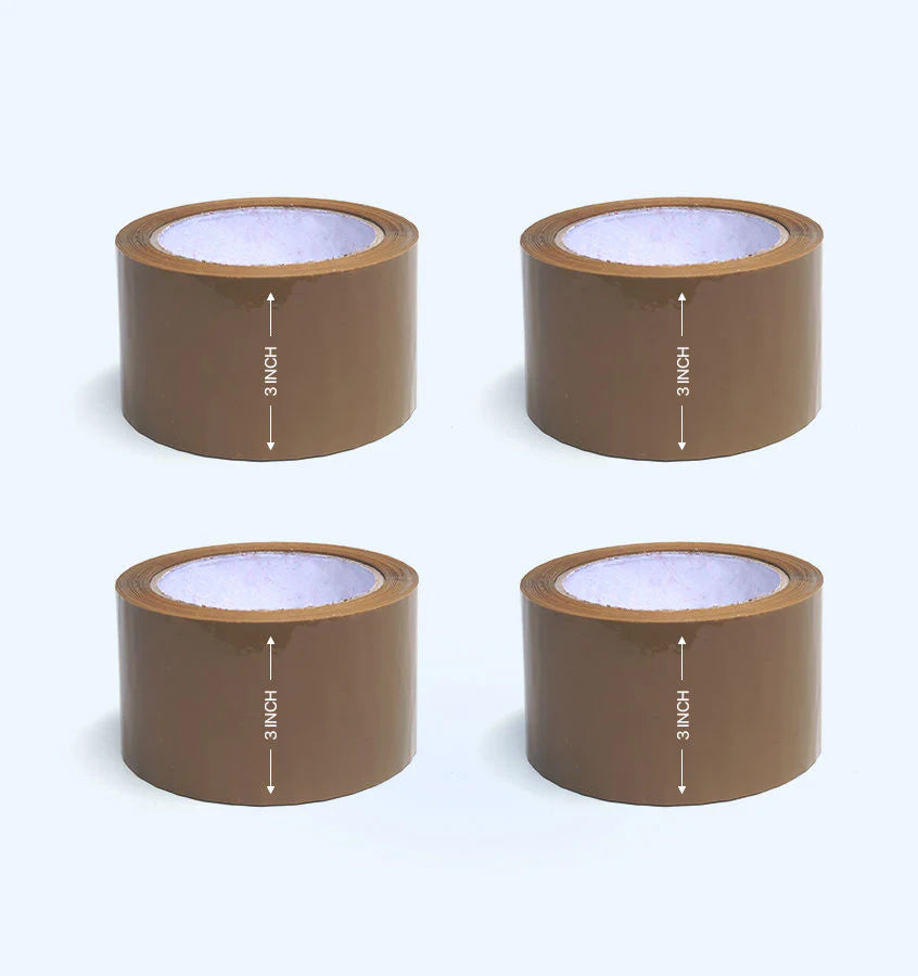 Brown Tapes For Packaging -3 Inches X 65 Meters(Pack Of 8)